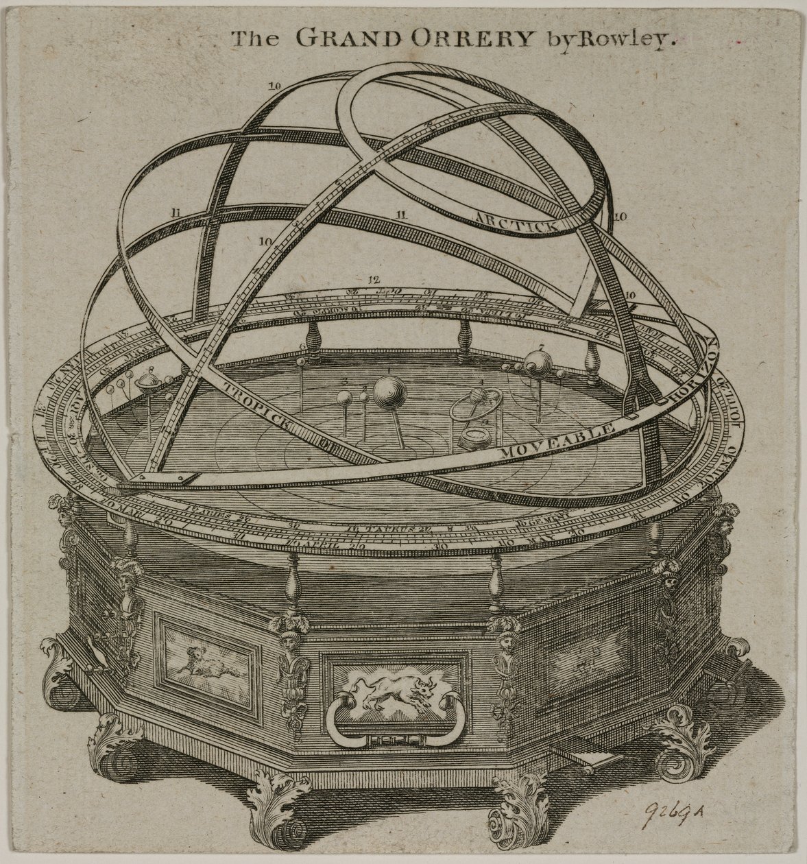 Il grande planetario di Rowley, Londra da Unbekannt