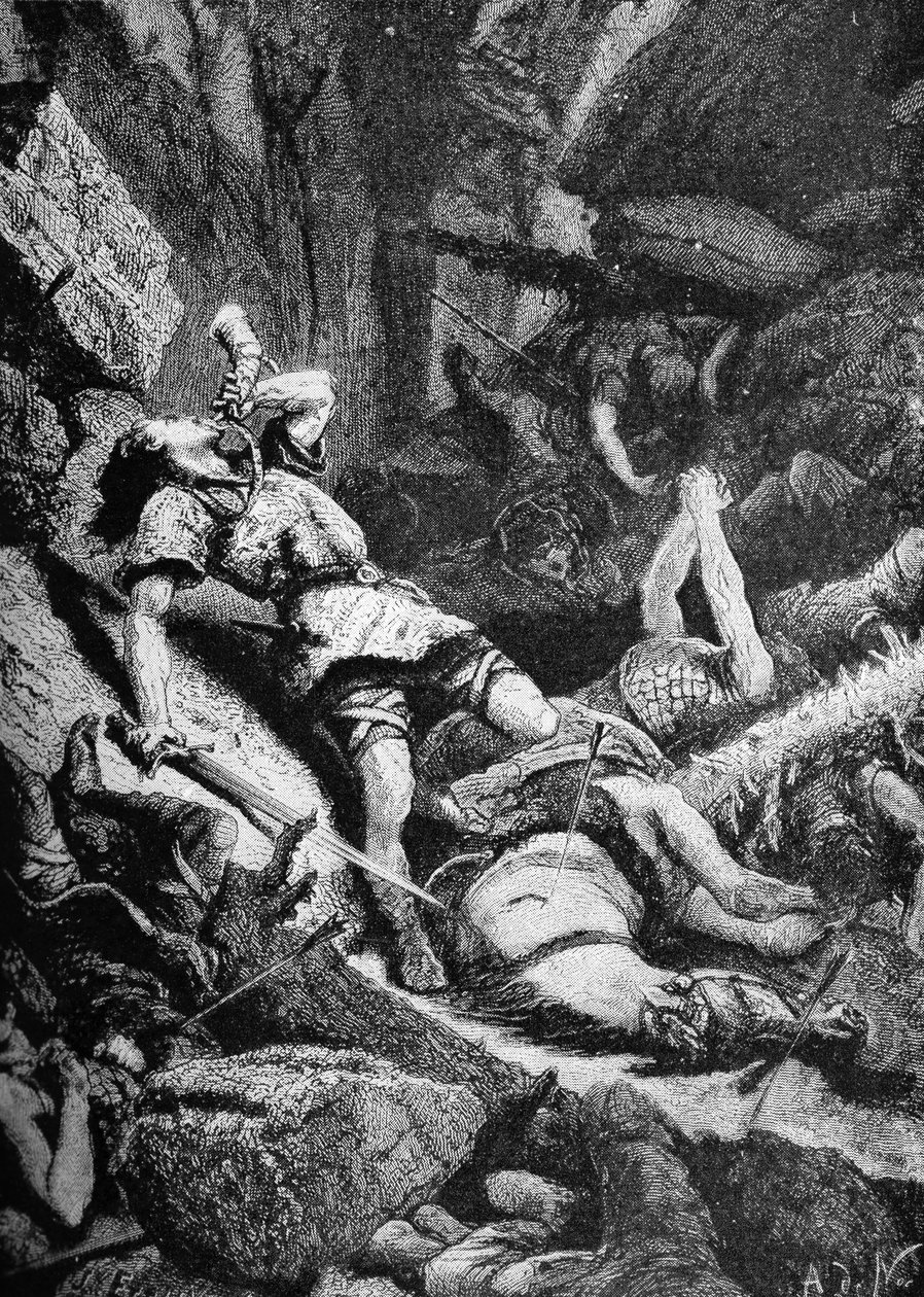 La Grande Battaglia di Roncevalles da Unbekannter Künstler