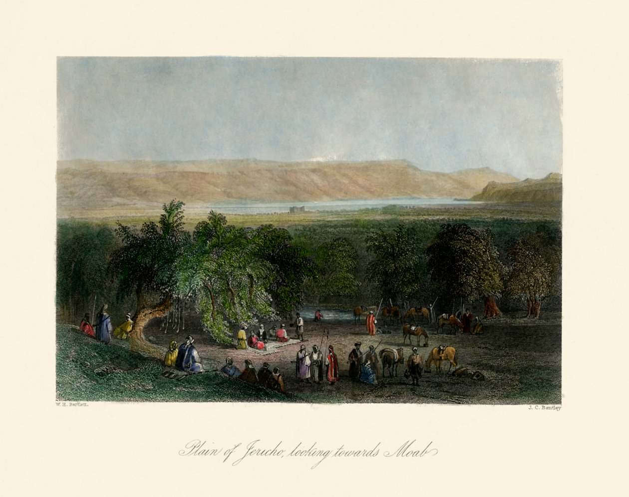 La Terra Santa - Pianura di Gerico - Bibbia da Unbekannter Künstler