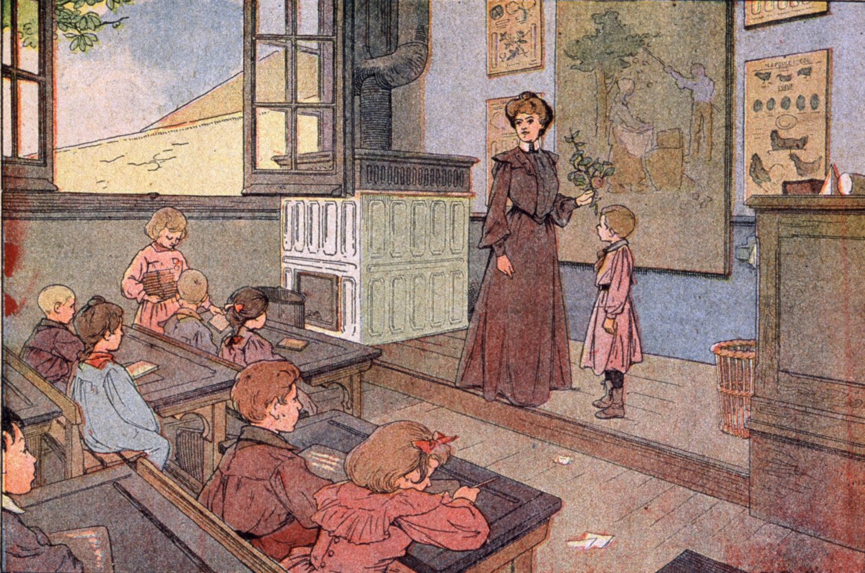 La scuola repubblicana, inizio XX secolo da Unbekannter Künstler