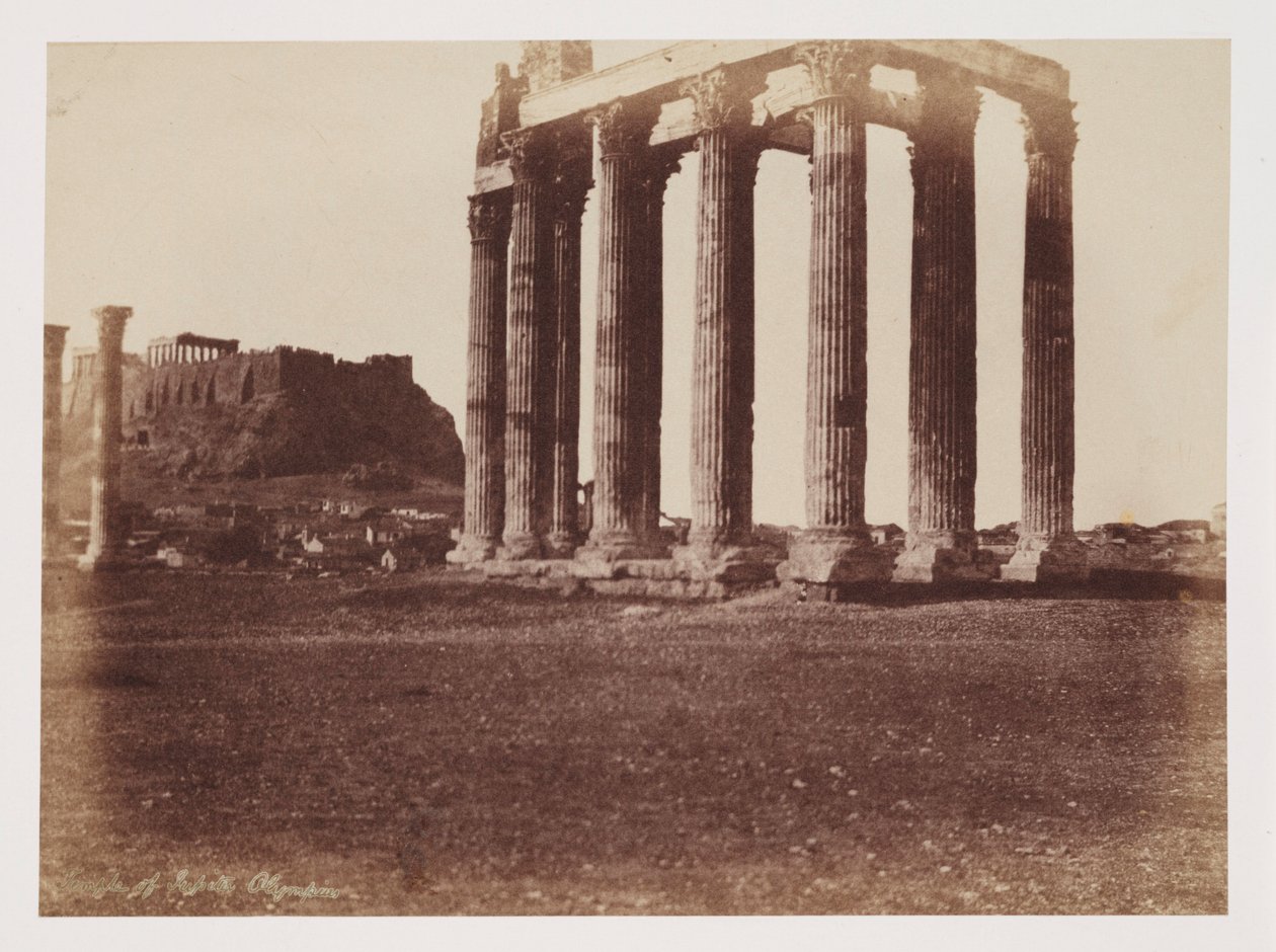 Il Tempio di Giove Olimpio, c. 1849 da Unbekannt