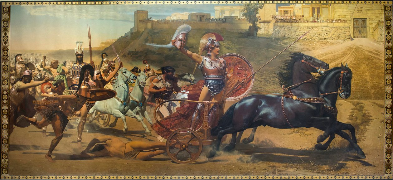 Il trionfo di Achille - Dipinto nel Palazzo Achilleion, Corfù da Unbekannter Künstler