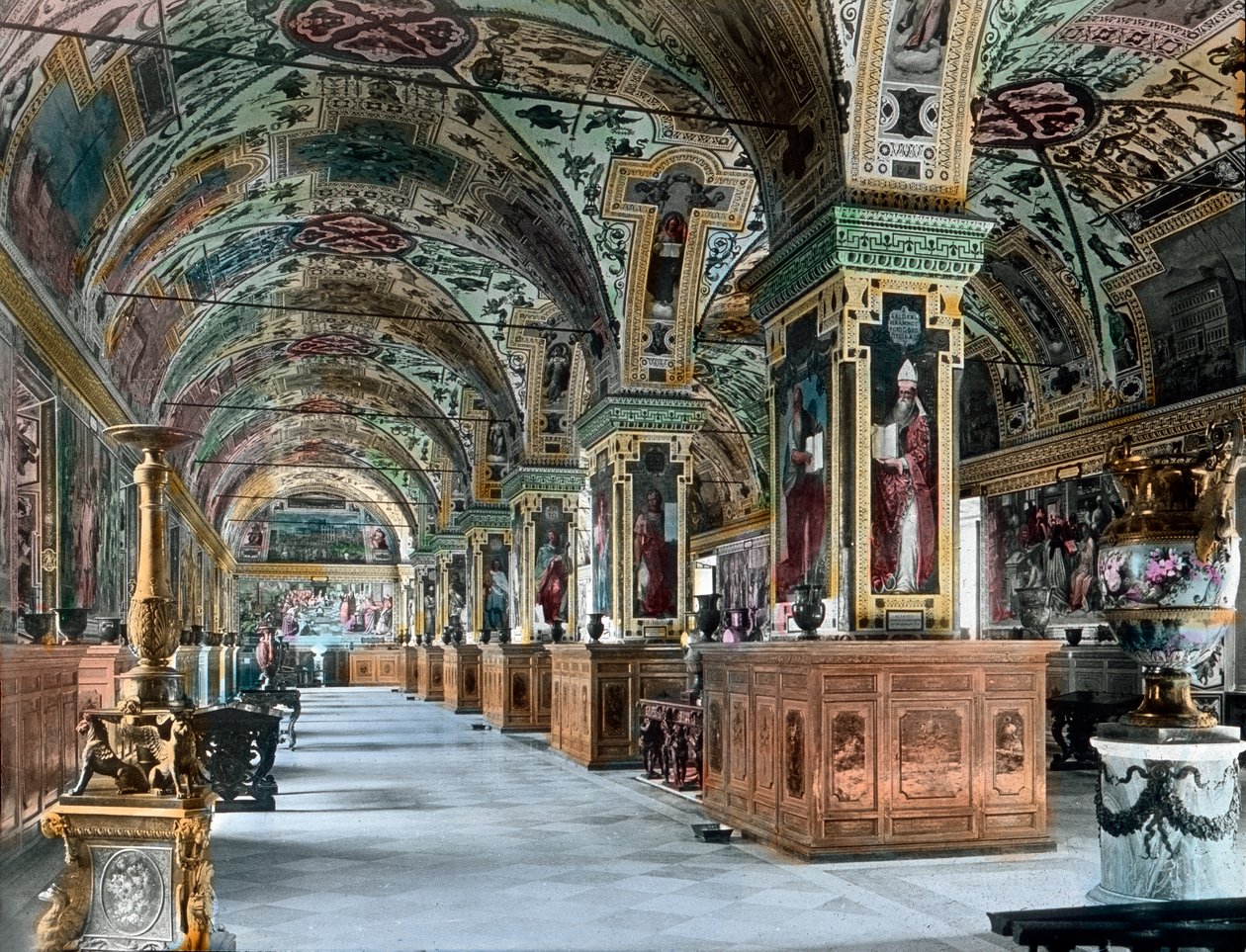 La biblioteca Vaticana da Unbekannter Künstler