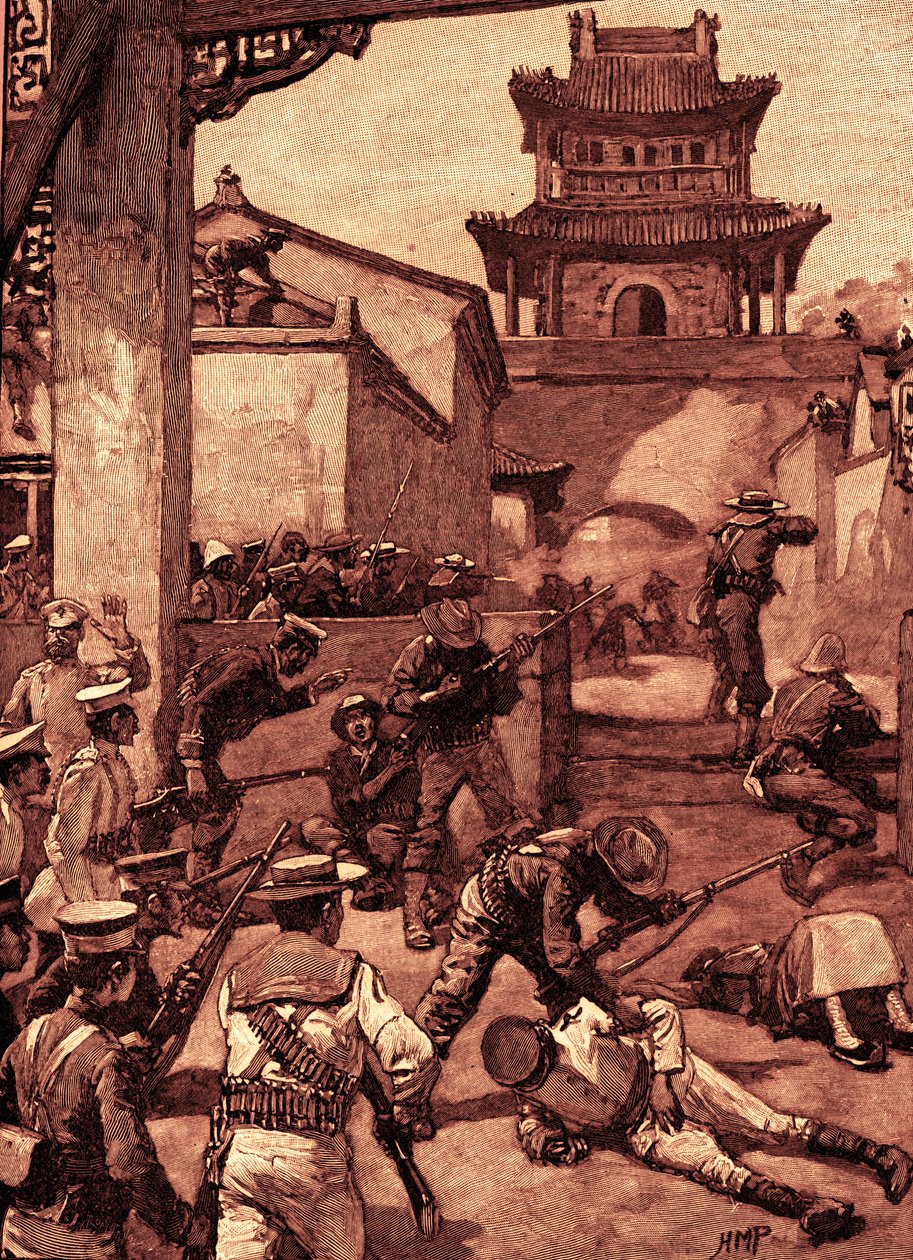 La Guerra in Cina: I Combattimenti a Tientsin da Unbekannter Künstler