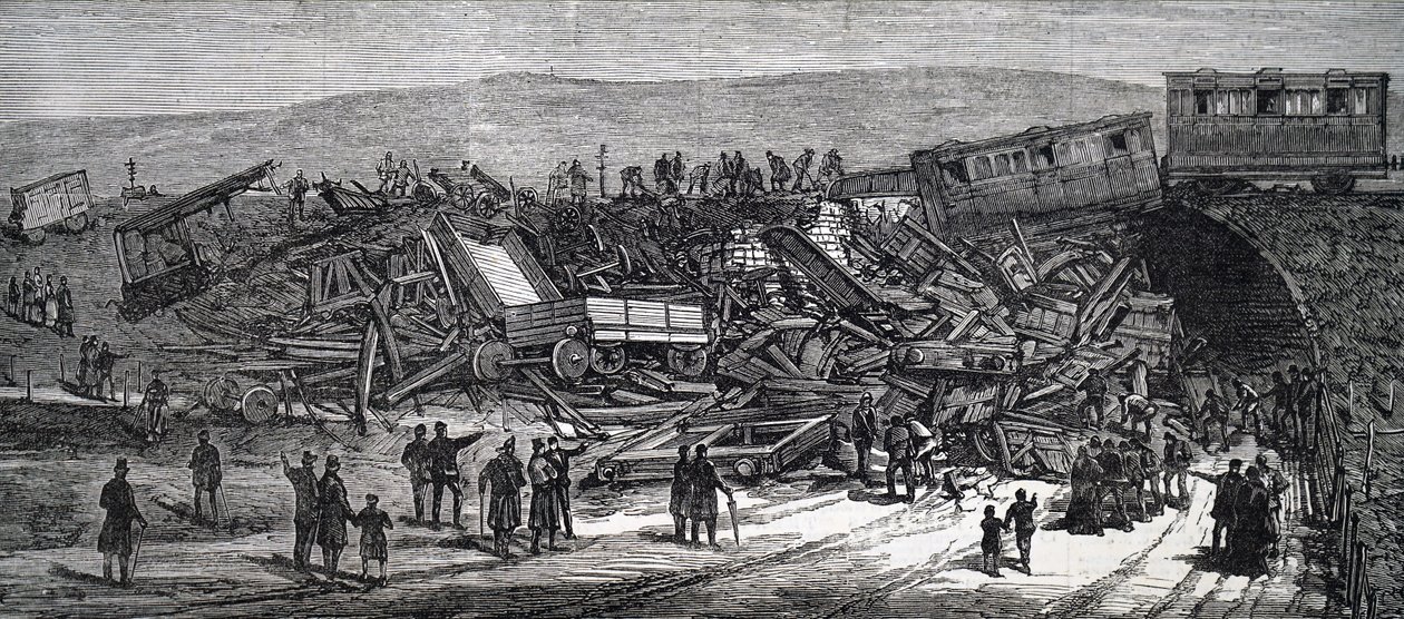 Le conseguenze di un grave incidente ferroviario da Unbekannt