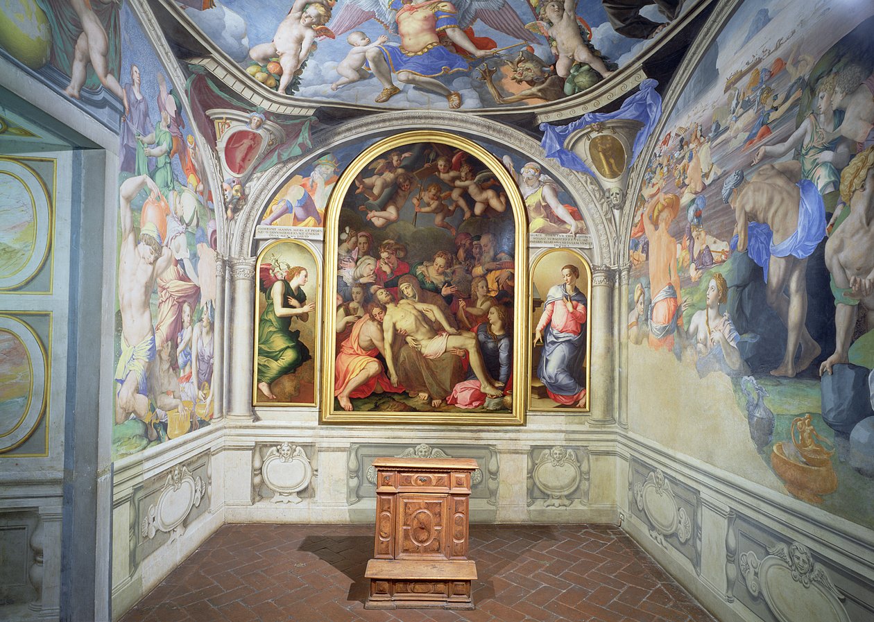 La cappella di Eleonora di Toledo, progettata da Bartolomeo Ammannati e decorata da Agnolo Bronzino, c.1543 da Unbekannt