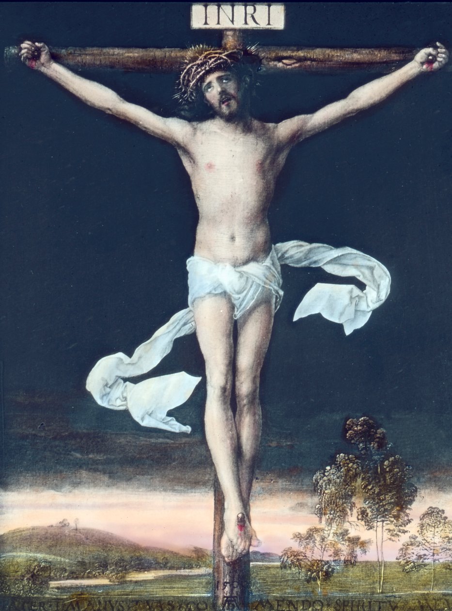 La crocifissione di Gesù Cristo da Unbekannter Künstler