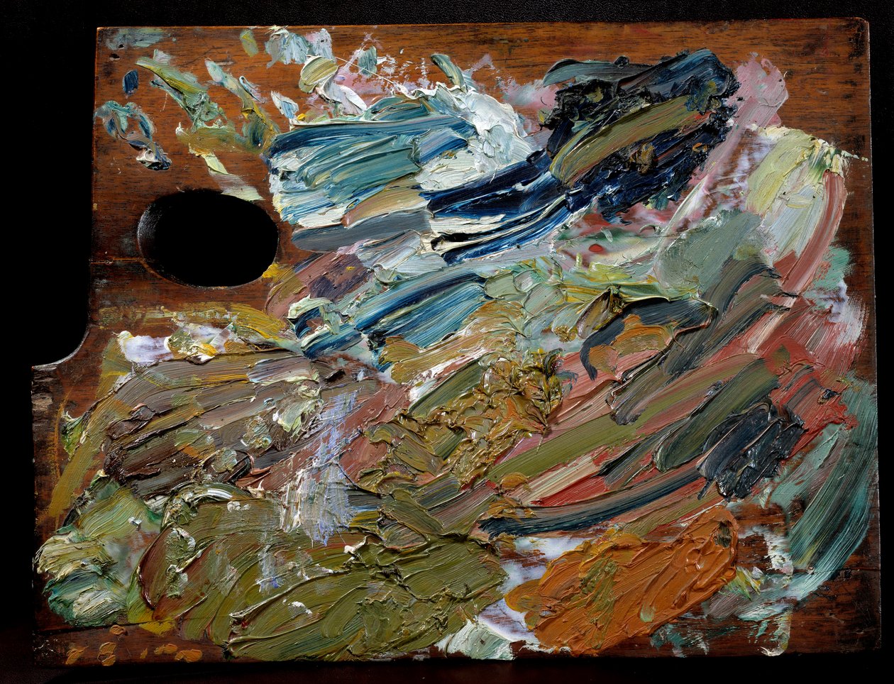 La tavolozza del pittore olandese Vincent Van Gogh (1853-1890), 35 cm da Unbekannter Künstler