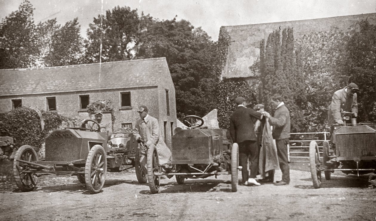 Tre automobili Gordon Bennett Napier da Unbekannt