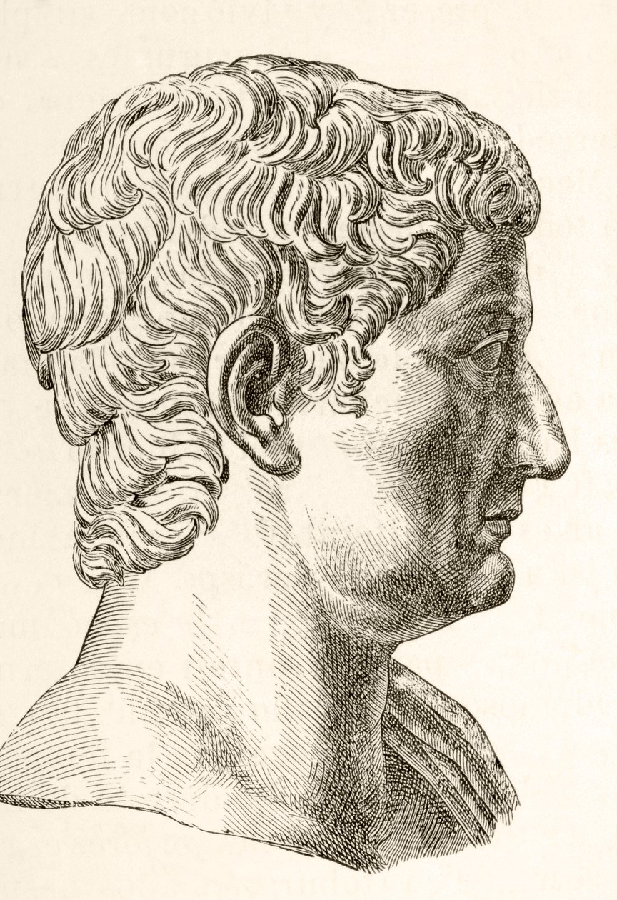 Tiberio Cesare Augusto (42 a.C. - 37 d.C.), secondo imperatore romano, nato Tiberio Claudio Nerone, da 