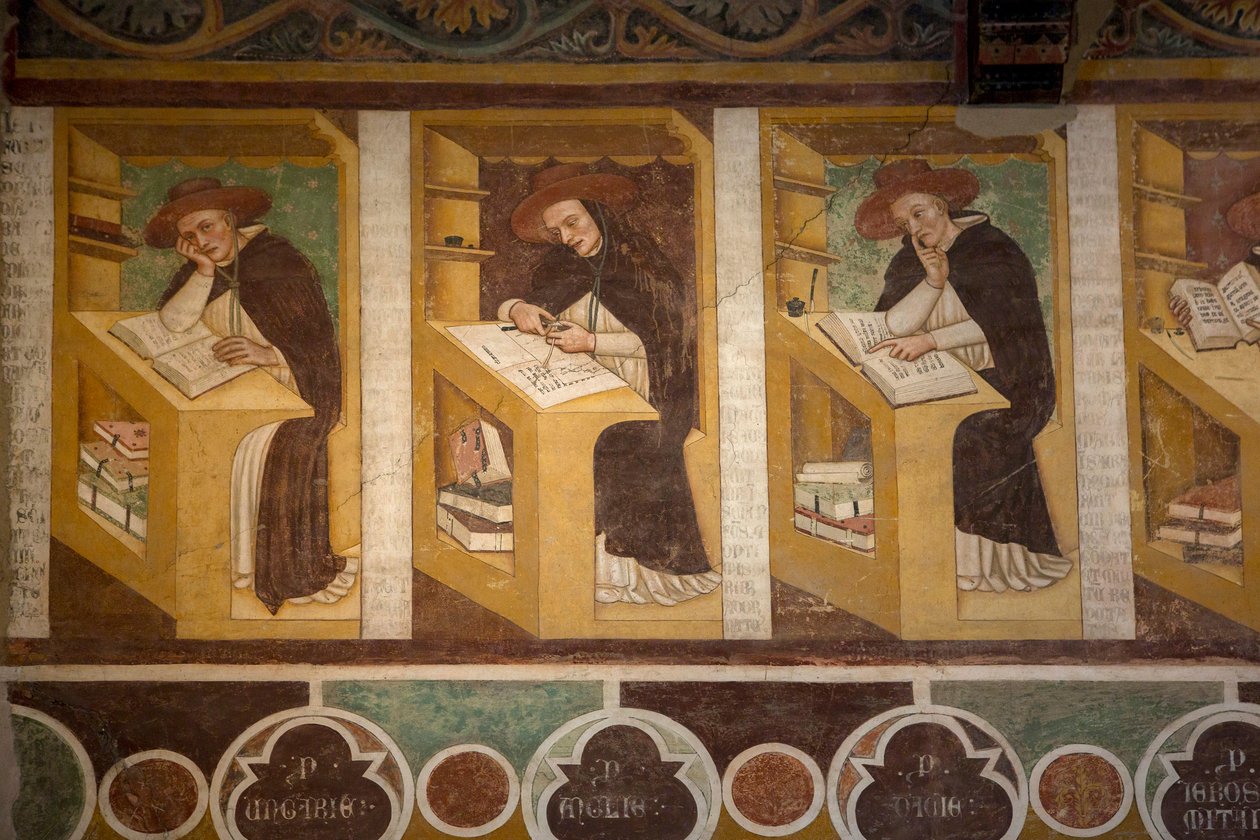 Tommaso Barisini, detto anche Tommaso da Modena, sec. XIII, affresco, chiesa di San Nicolò, navata, Treviso, Italia (foto) da Unbekannt