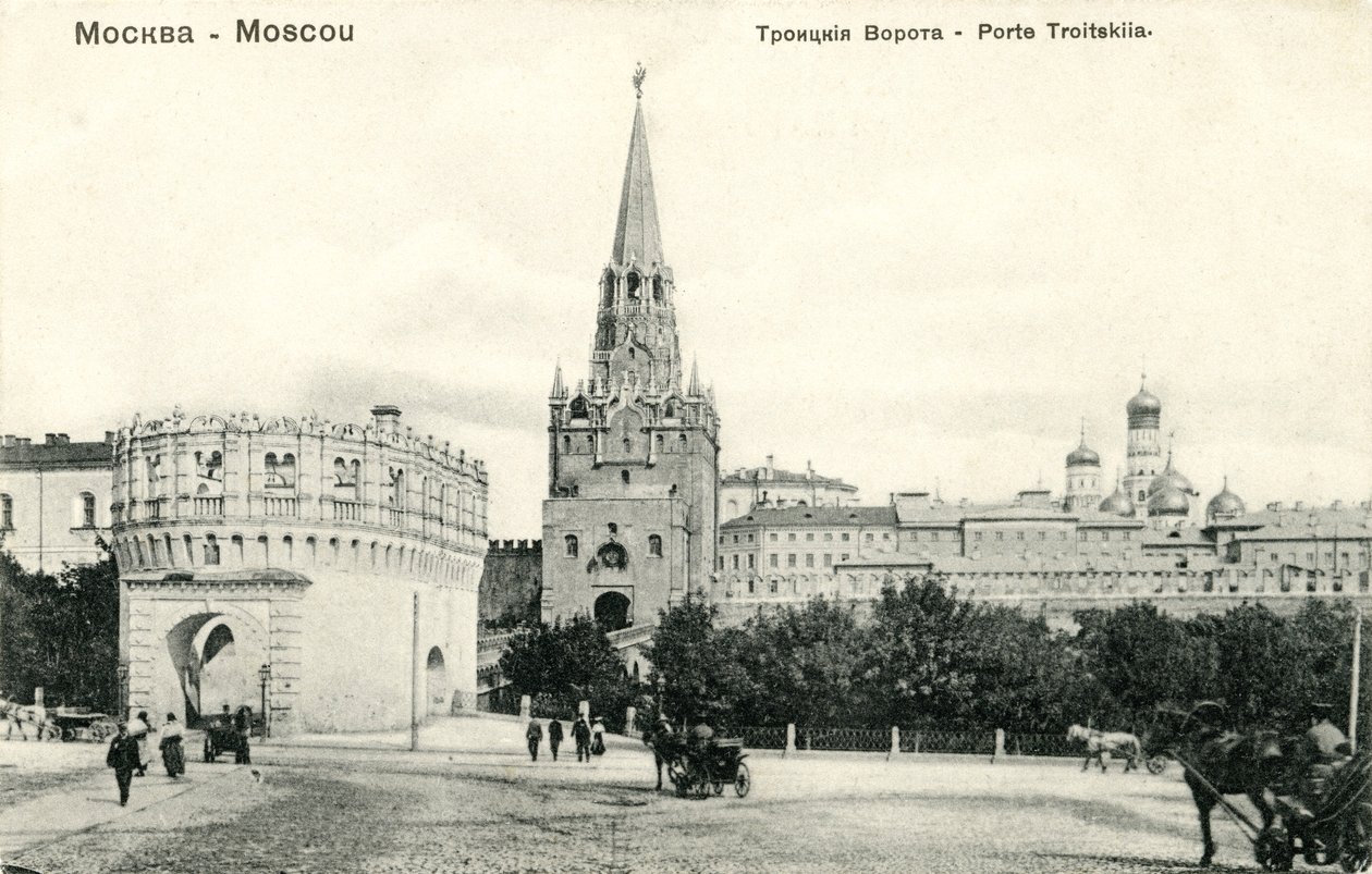 Troitskaia Bashnia (Porta della Trinità), Mosca da Unbekannter Künstler