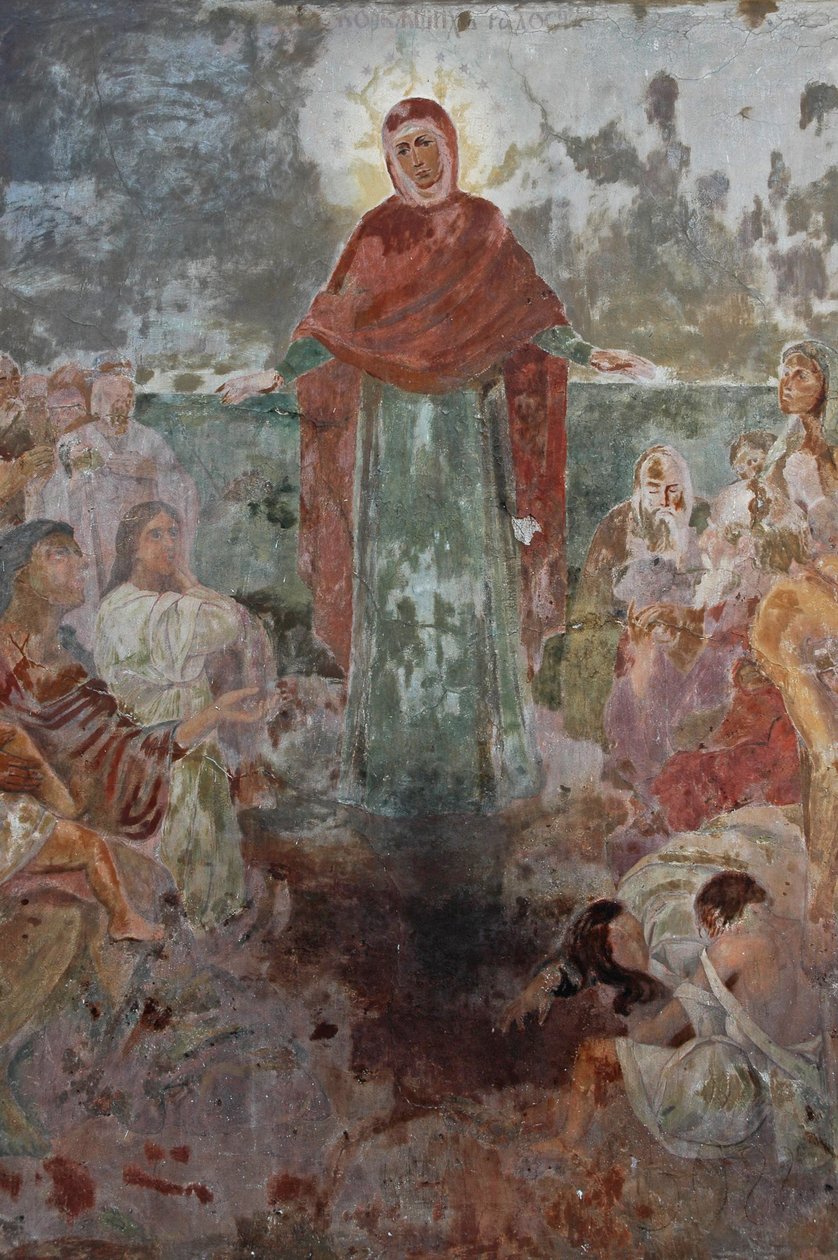 Ucraina, Kiev, Kyiv-Percherska Lavra (Monastero delle Grotte Ortodosso-orig 1051), affresco all