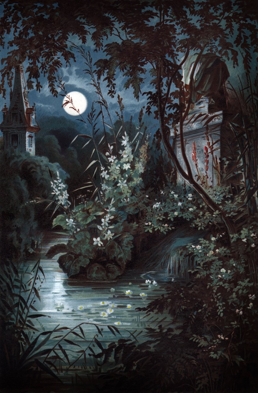 Undine, c.1900 (illustrazione) da Unbekannter Künstler