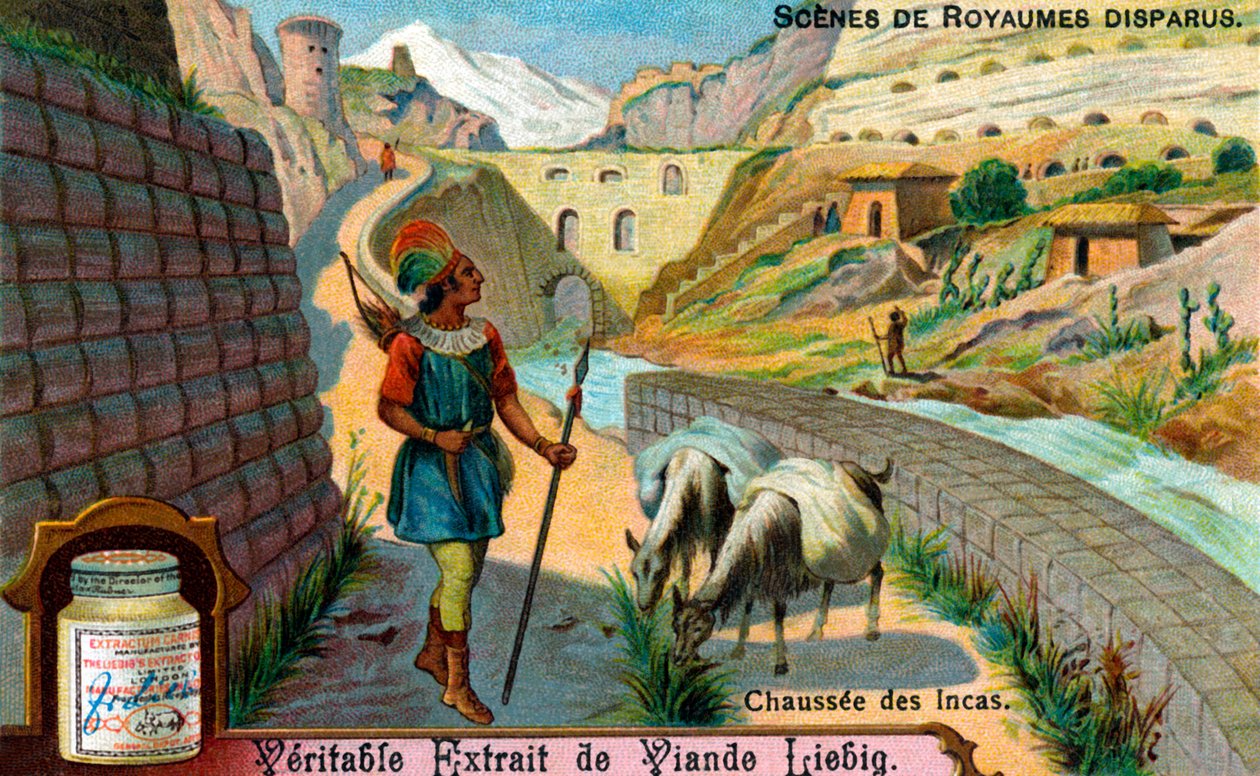 Civiltà scomparse: strada rialzata Inca da Unbekannter Künstler