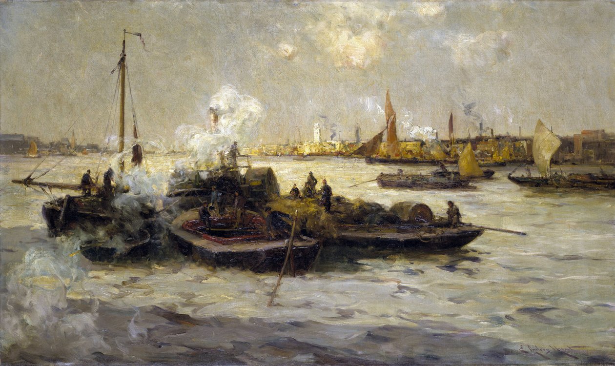 Veduta di Limehouse, Inghilterra, con una descrizione dell