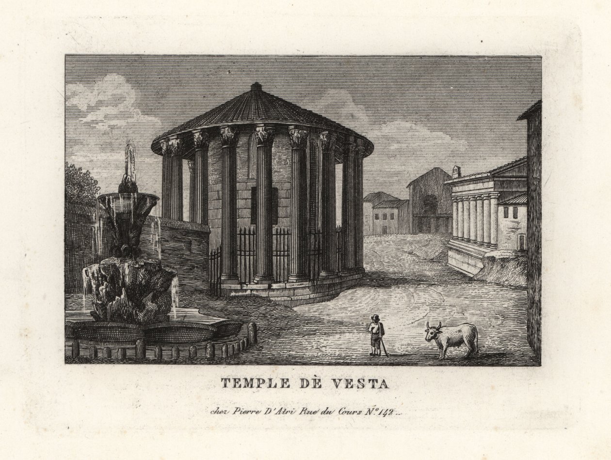 Veduta del Tempio di Vesta, Roma da Unbekannt