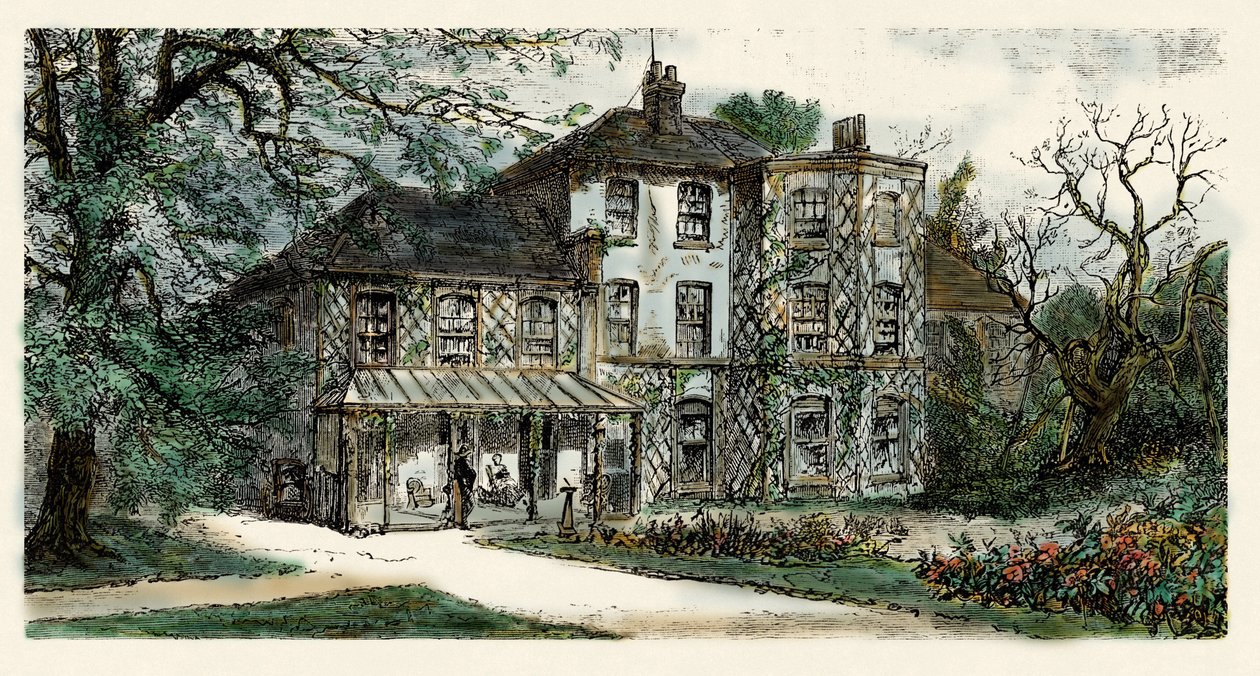 Veduta della casa di Charles Darwin (1809-1882) dove redasse 