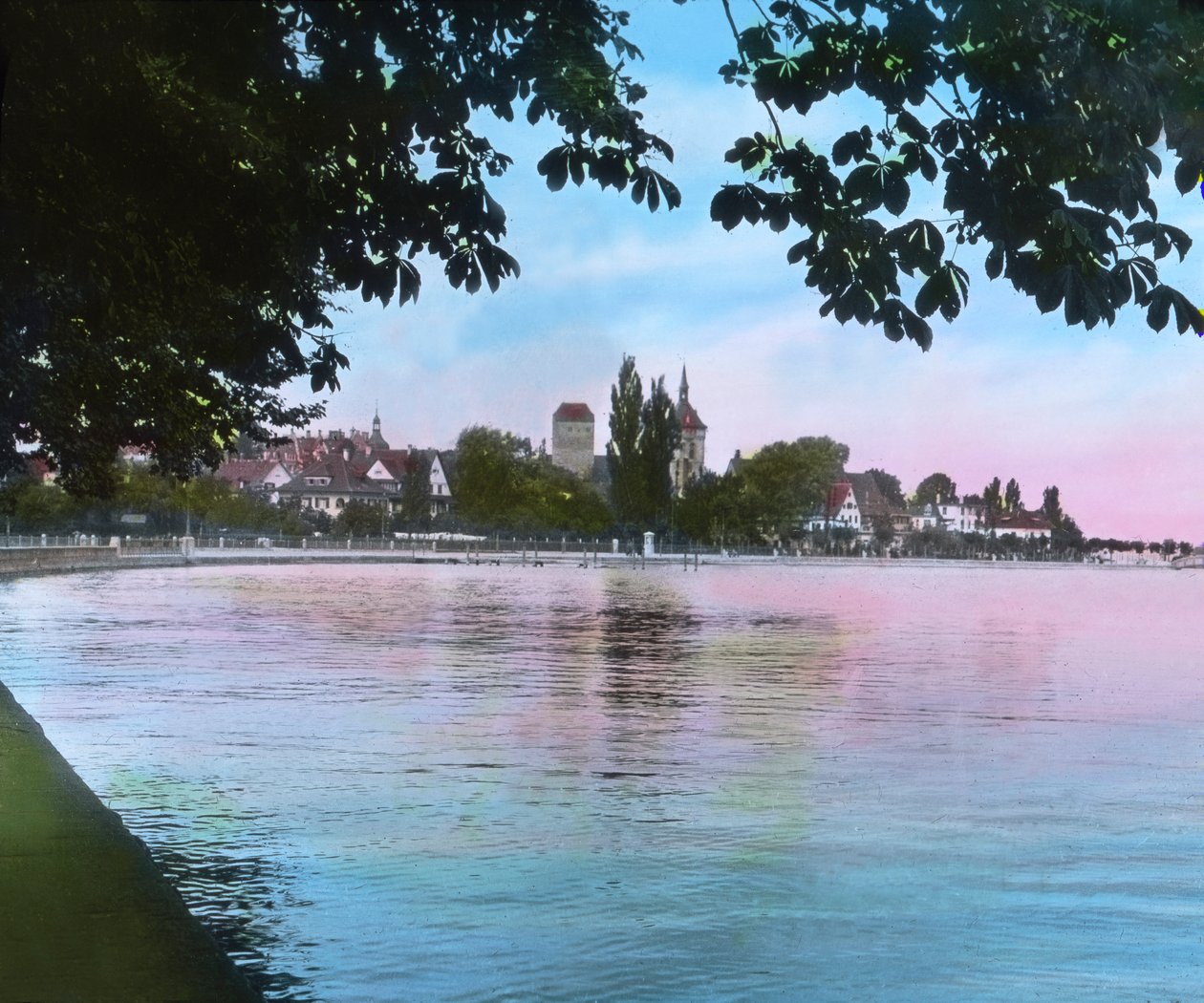Vista sulla città di Arbon dal Lago di Costanza da Unbekannter Künstler