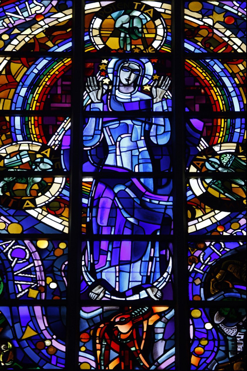 Vetrata della Vergine Maria nella chiesa di Notre-Dame-de-la-Trinité di Louis Barillet & Jean Le Chevallier, Blois, Francia da Unbekannt
