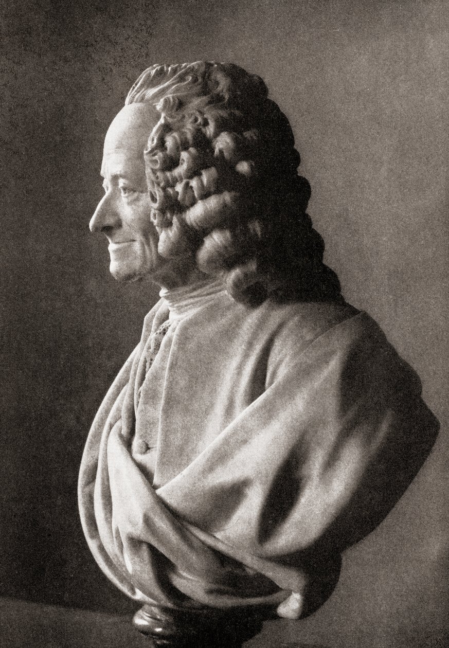 Voltaire, da La Storia della Filosofia, pubblicato nel 1926 da Unbekannt