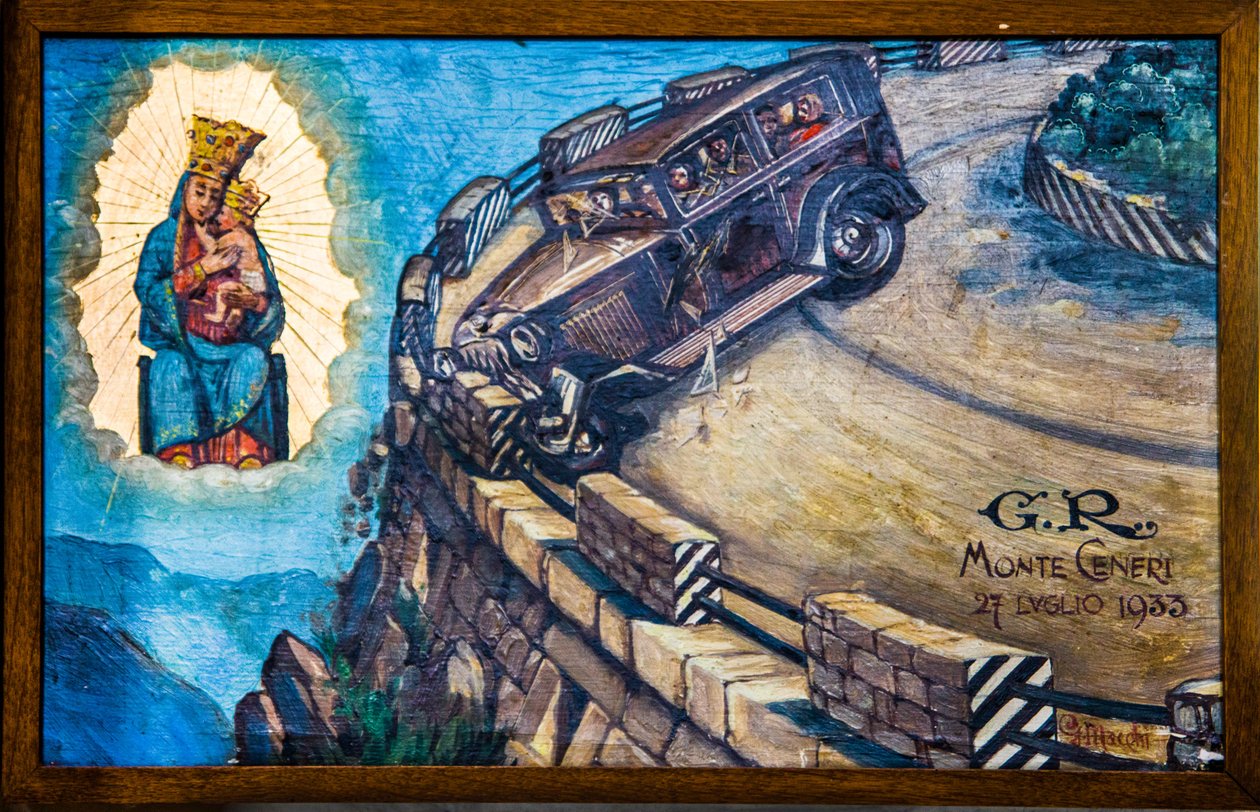 Quadro votivo nella chiesa di pellegrinaggio Madonna del Sasso a Locarno, Ticino, Svizzera, Europa da Unbekannter Künstler