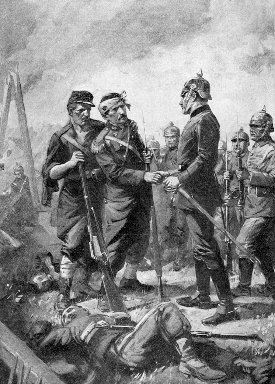 Prima Guerra Mondiale - Sottufficiale francese ferito 1914 da Unbekannter Künstler