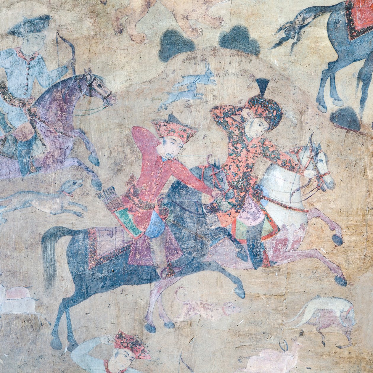 Affreschi al portale di Qeysarieh, piazza Naqsh-e Jahan Imam, Esfahan, Iran da Unbekannter Künstler