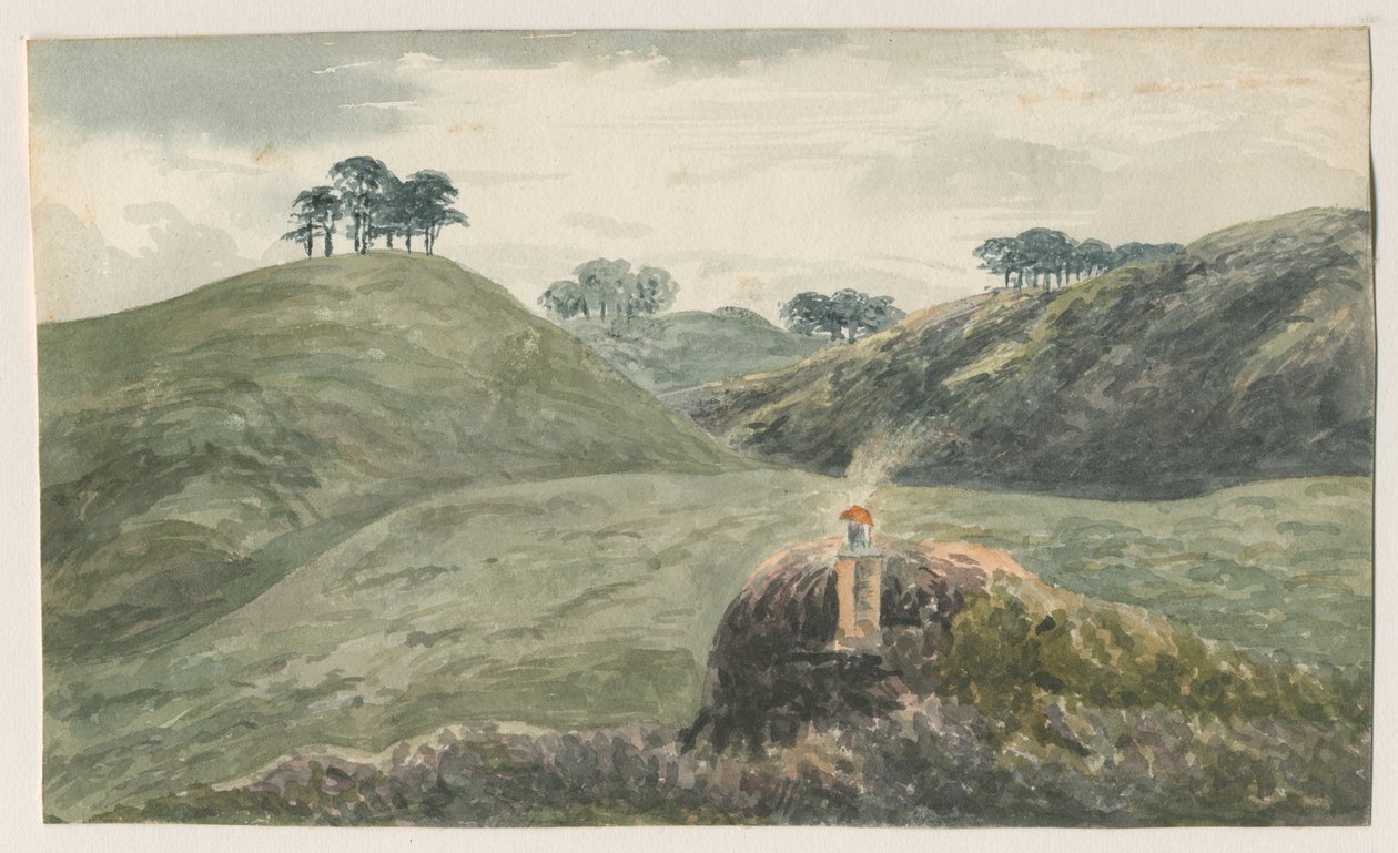 Walton-on-the-Hill - Cannock Chase: acquerello, nd [?19° sec] da Unbekannt
