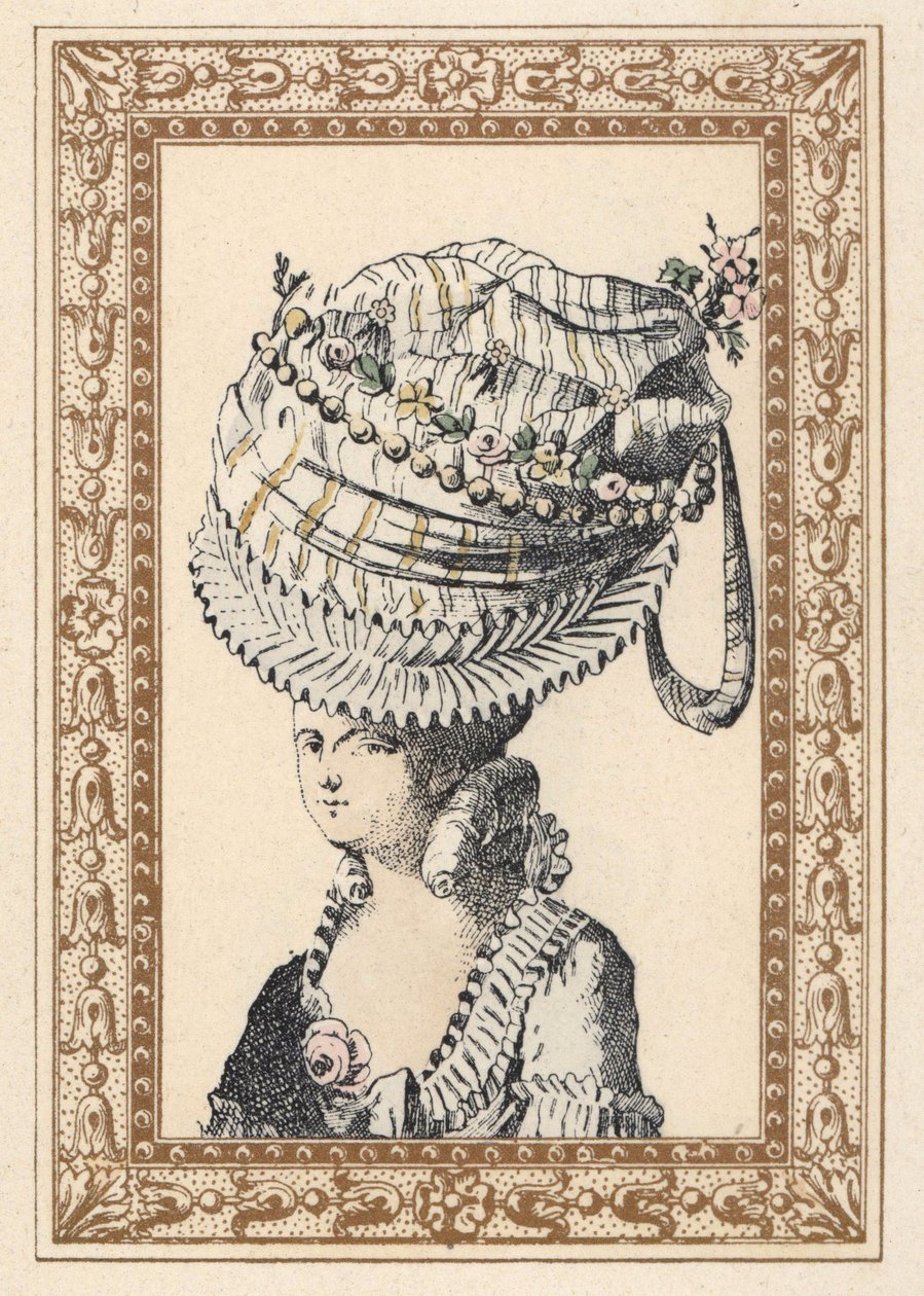 Donna con un enorme cappello chiamato la Felicità del Secolo da Unbekannter Künstler