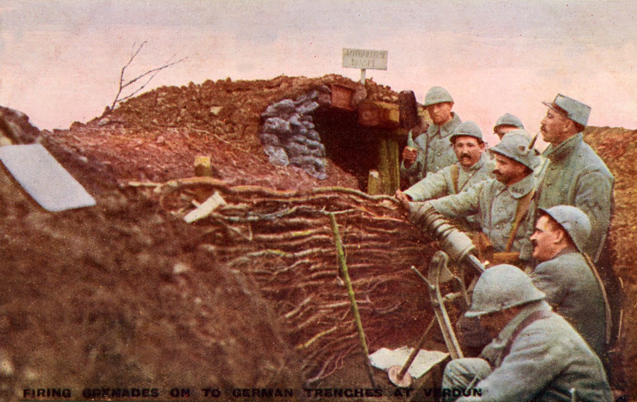 Prima Guerra Mondiale: Battaglia di Verdun da Unbekannter Künstler
