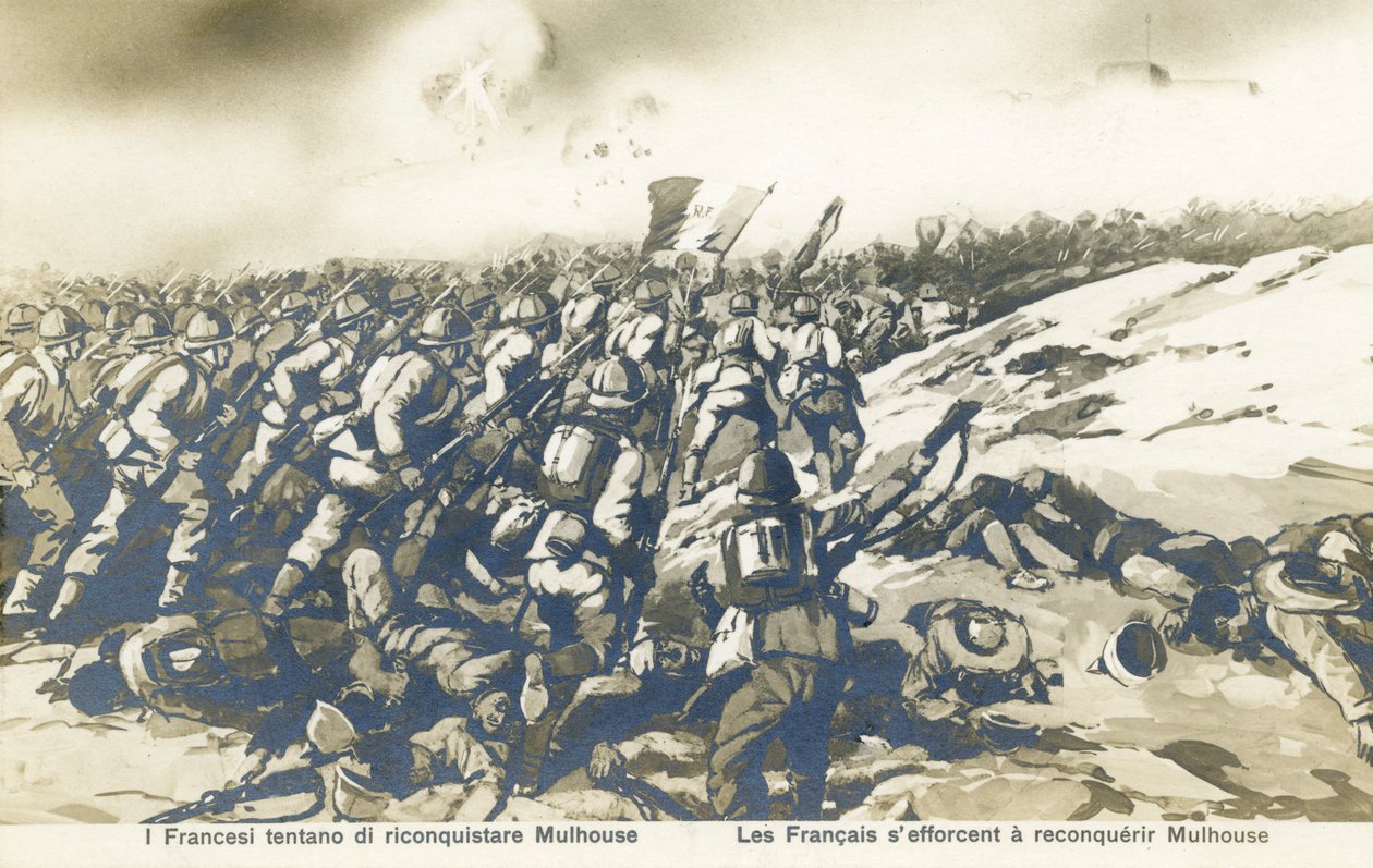 Prima guerra mondiale: la spinta francese per riconquistare Mulhouse da Unbekannter Künstler