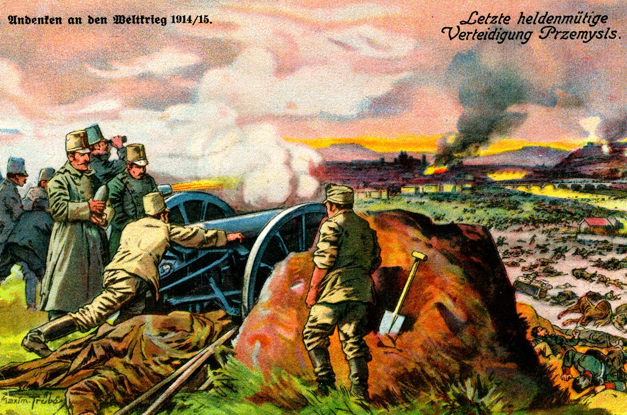 Prima guerra mondiale: difesa austro-ungarica di Przemyśl da Unbekannter Künstler