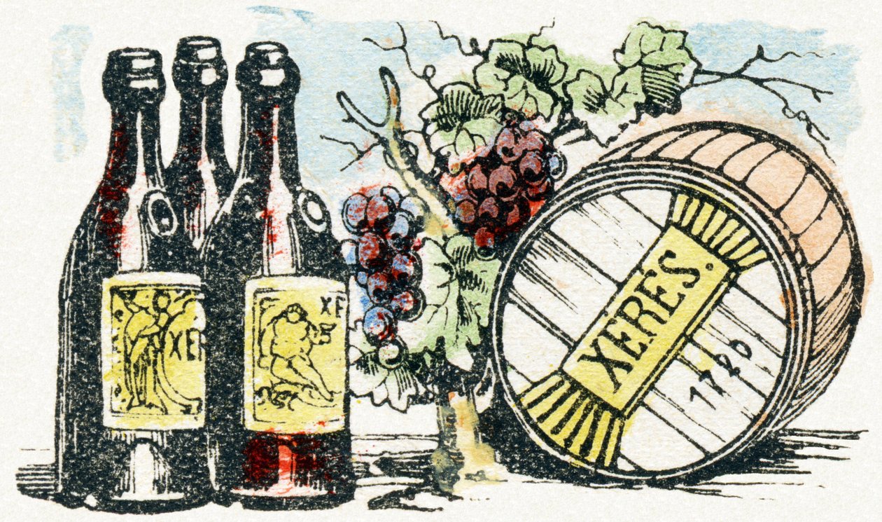 X - Xeres - Alfabeto dei divertimenti per bambini circa 1890 (litografia) da Unbekannt