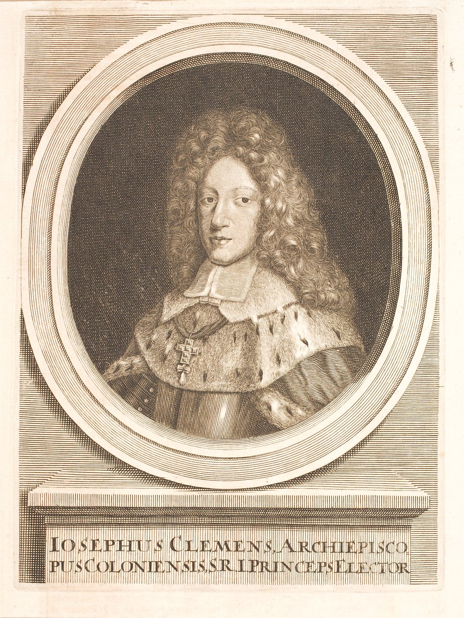 Joseph Clemens Kajetan di Baviera, Arcivescovo di Colonia da Unbekannter Stecher