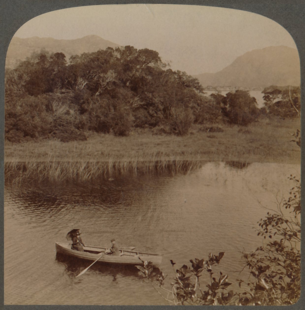 Sul Lago Superiore del grazioso Killarney, Irlanda, 1901 da Underwood and Underwood