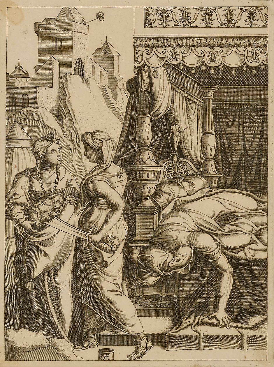 Giuditta e la serva con la testa di Oloferne da Unidentified