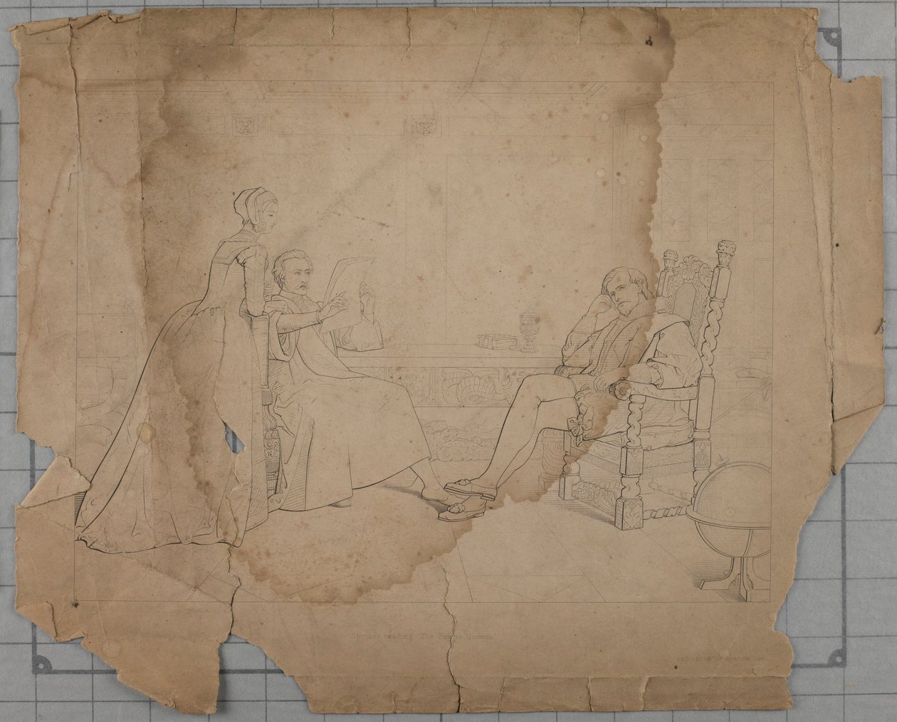 Spenser legge "La reginetta delle fate". da Unidentified