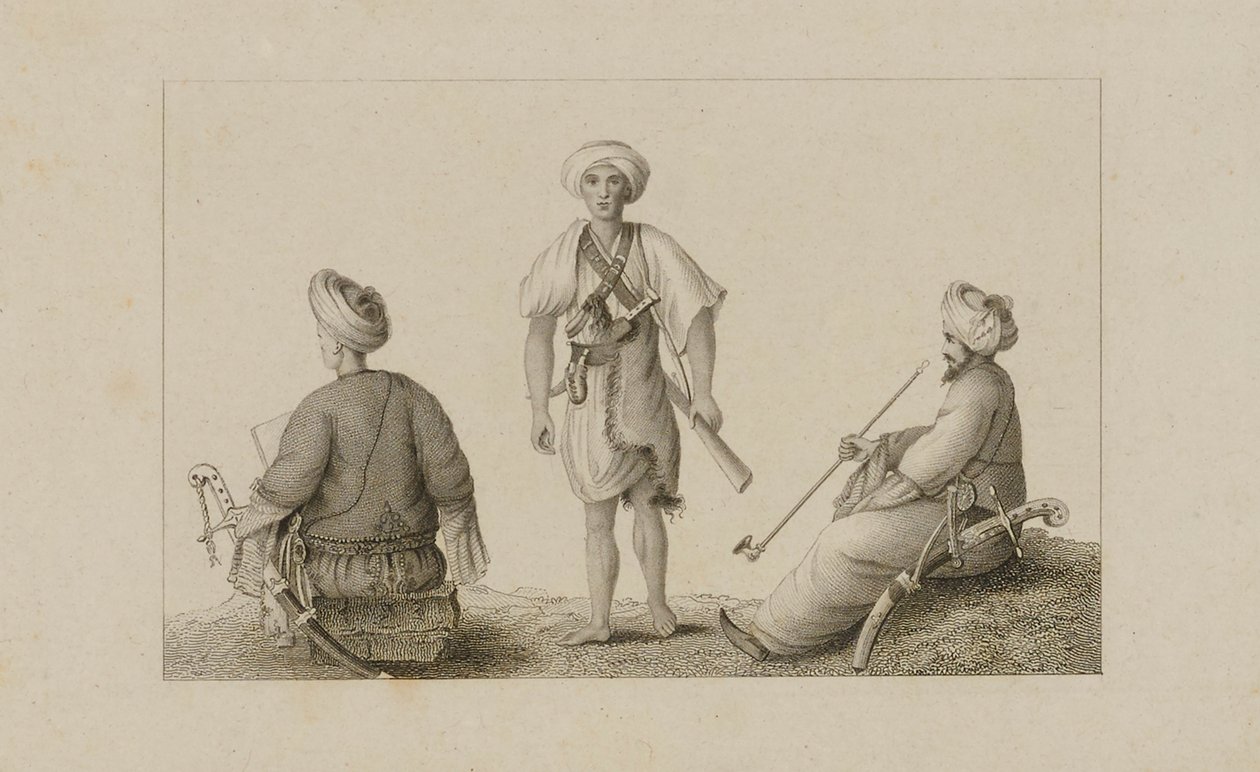 Tre uomini in turbante da Unidentified