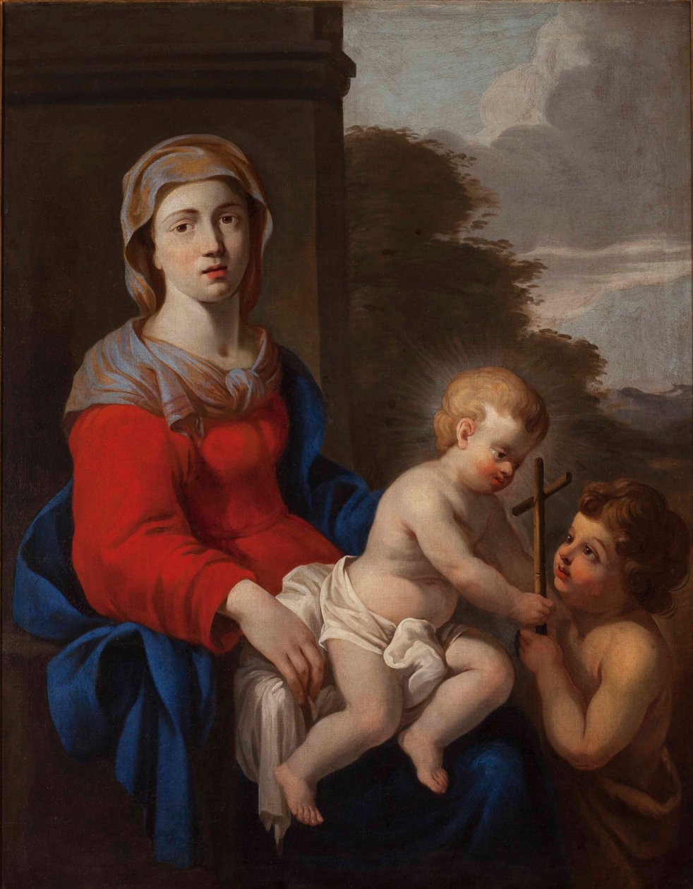 Madonna col Bambino e San Giovanni Battista da Unknown