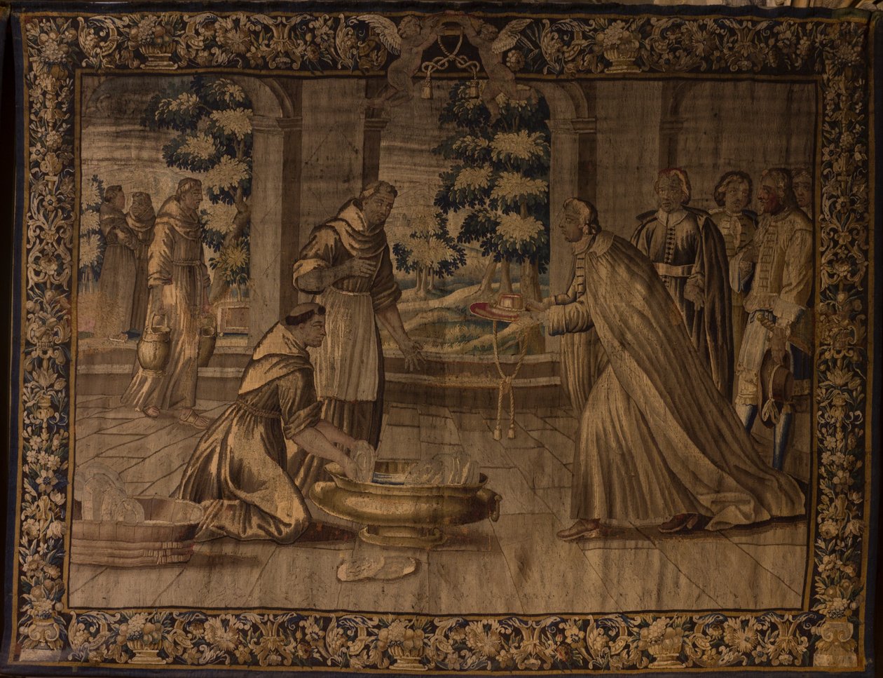 San Bonaventura riceve il cappello cardinalizio da Unknown