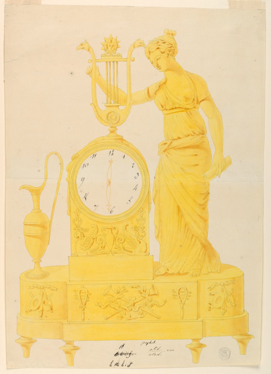 Progetto per un orologio da Unknown
