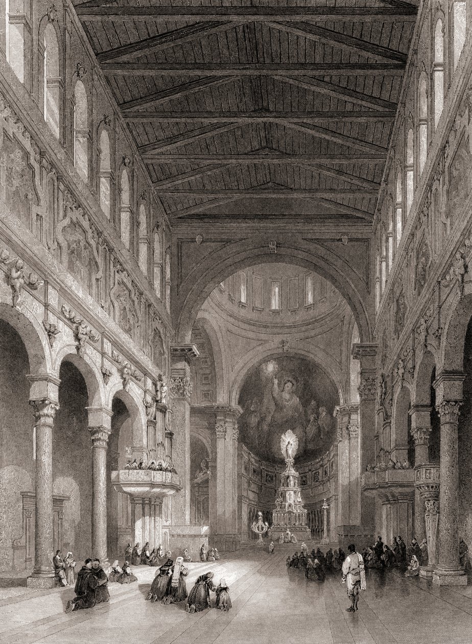 Interno della Cattedrale di Messina, Sicilia, Italia da Unbekannt Unbekannt