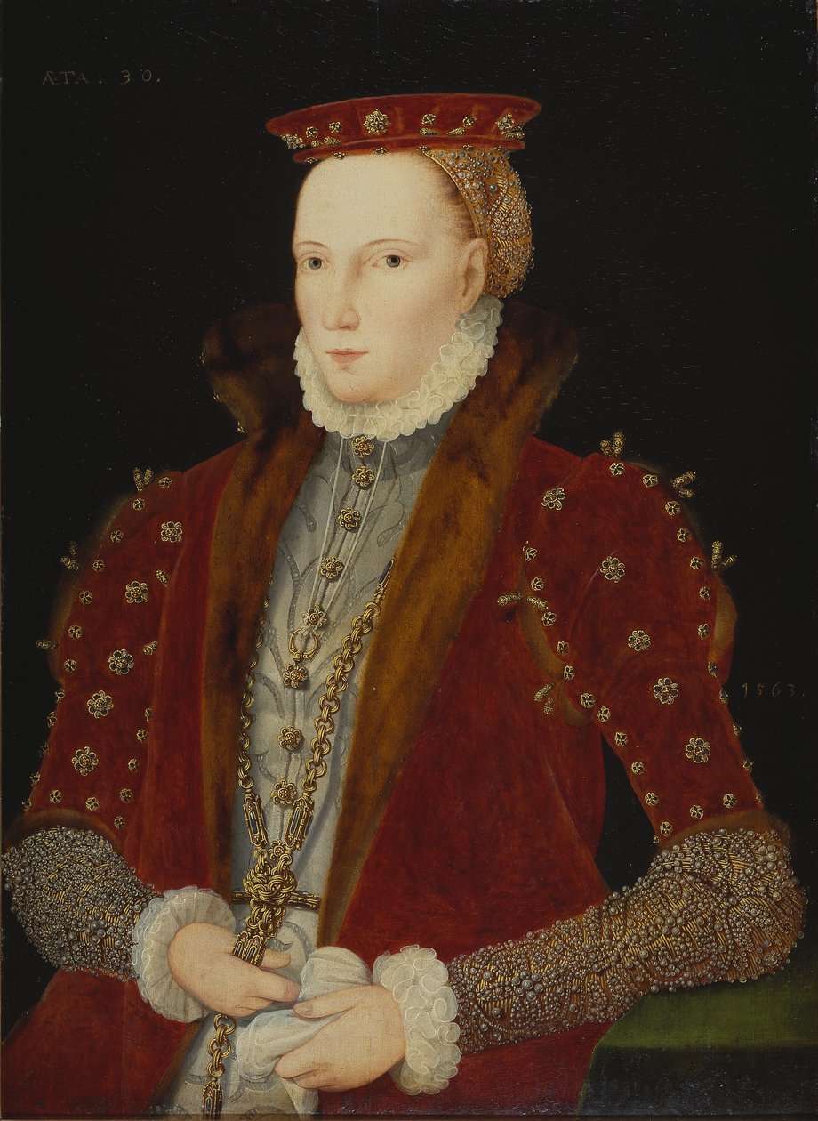 Ritratto di una signora, ritenuta la regina Elisabetta I, 1563 da Unbekannt Unbekannt