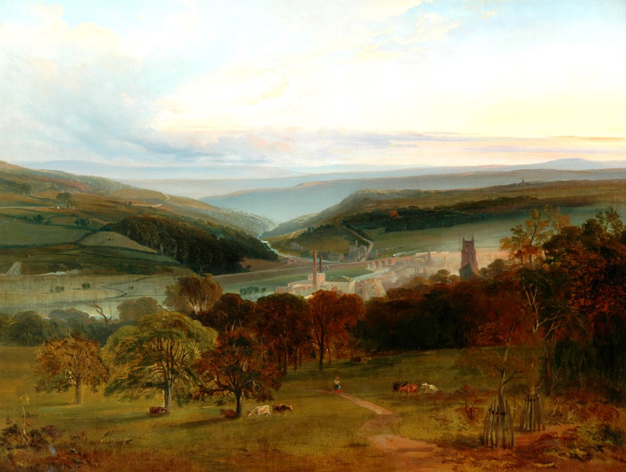 Sowerby Bridge da Pye Nest, 1840 da Unknown