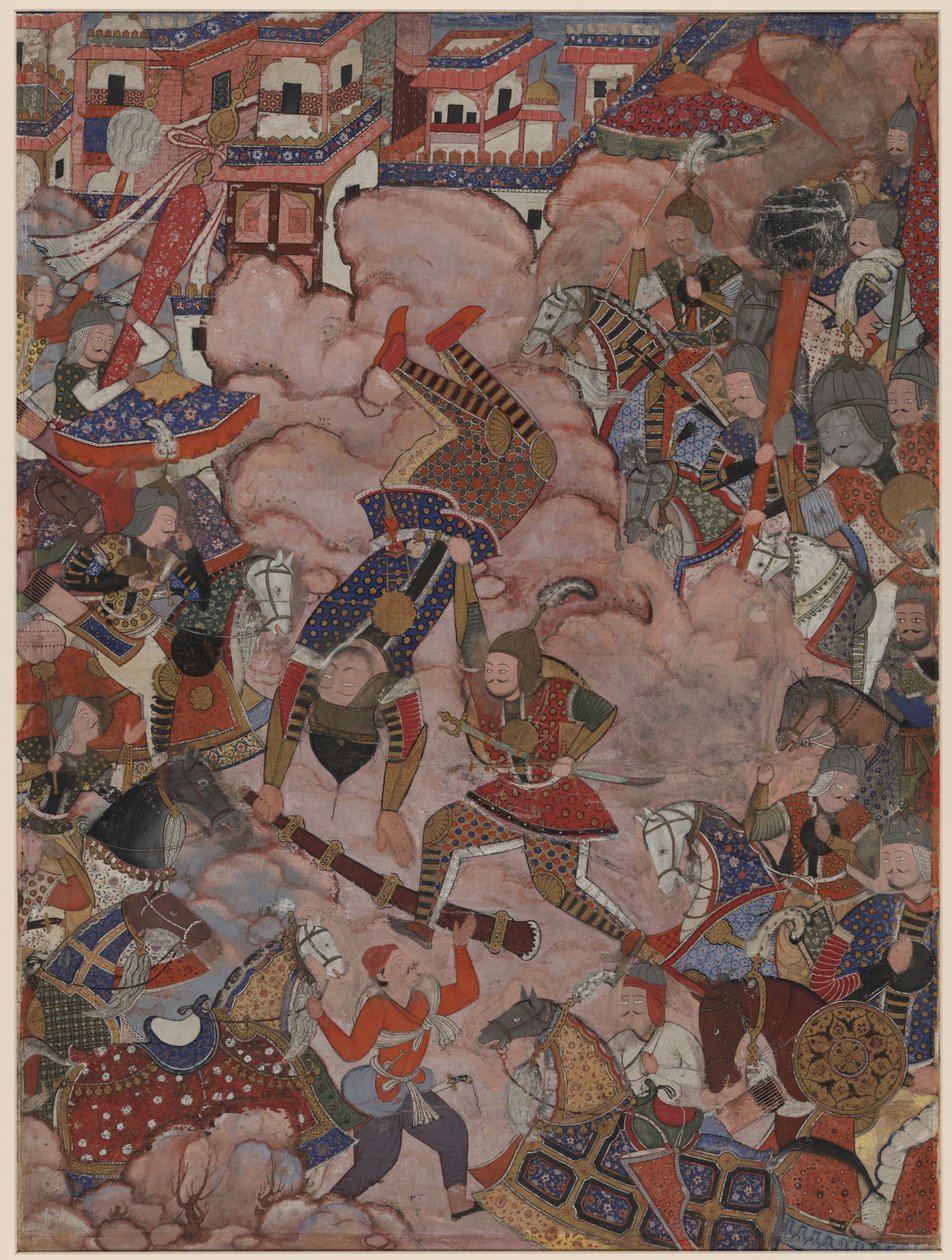 La battaglia di Mazandaran da Unknown