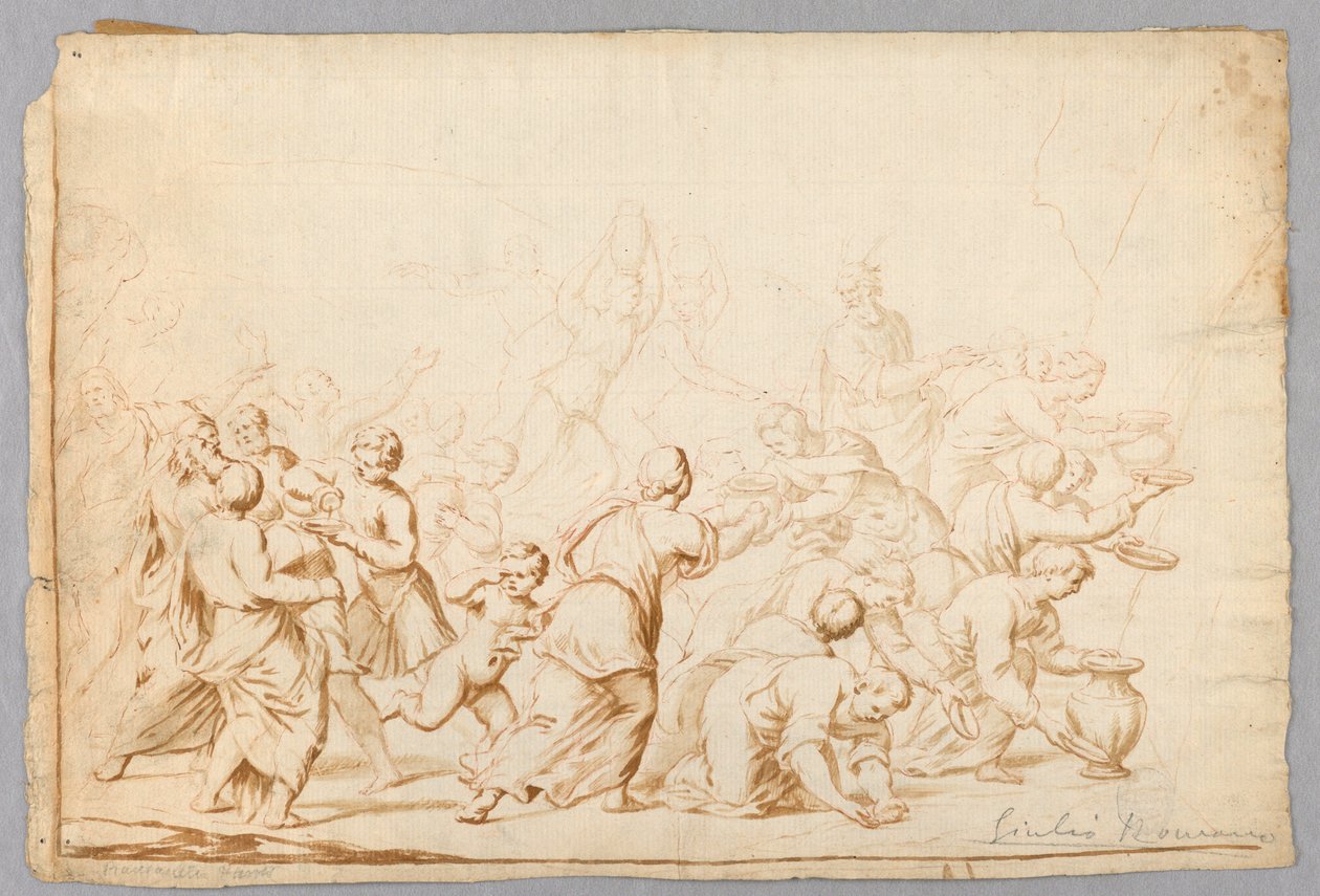 Studio compositivo dopo Giulio Romano da Unknown