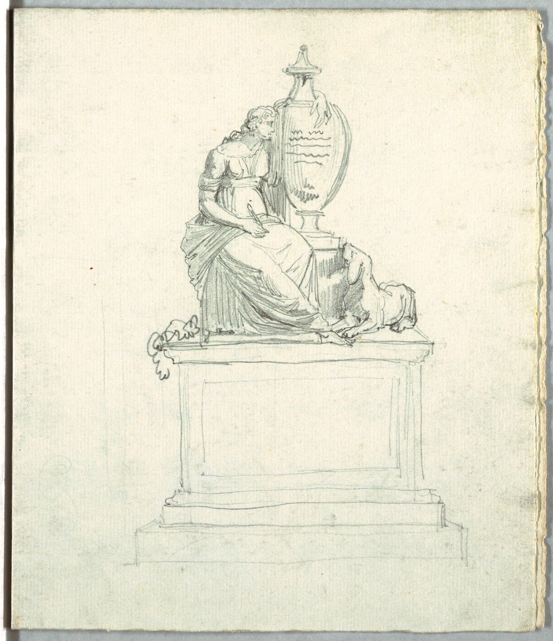 Studio dopo un monumento funebre e studio dopo un fregio, inizio XIX secolo da Unknown