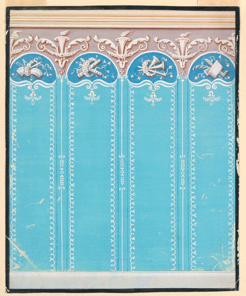 Disegno, Progetto di carta da parati, 1825-35 da Unknown
