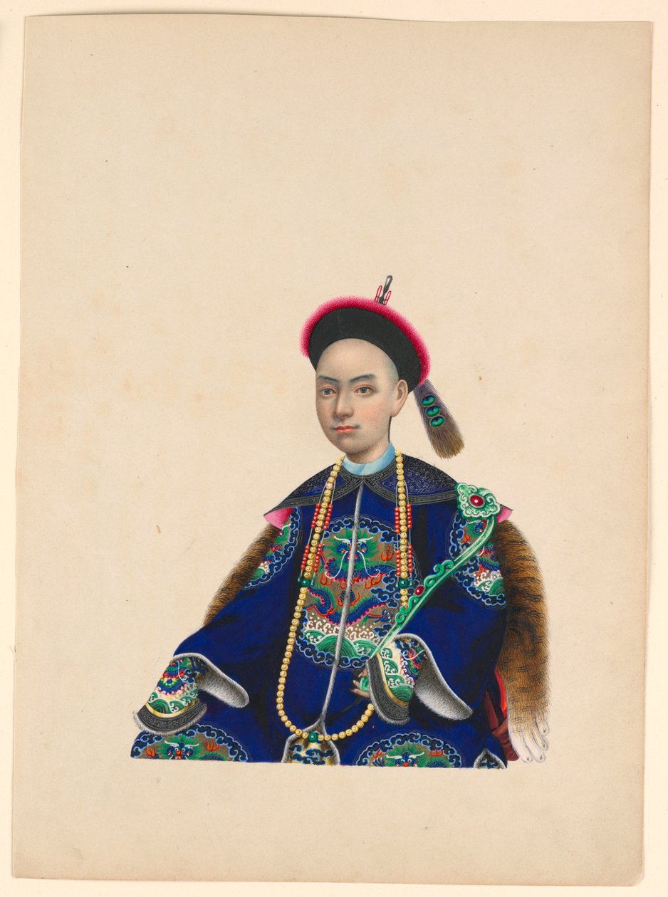 Miniatura, Ritratto di uomo seduto, ca. 1820-60 da Unknown